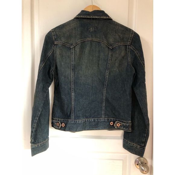 GAP DARK DENIM JACKET SZ XS - Picture 5 of 10